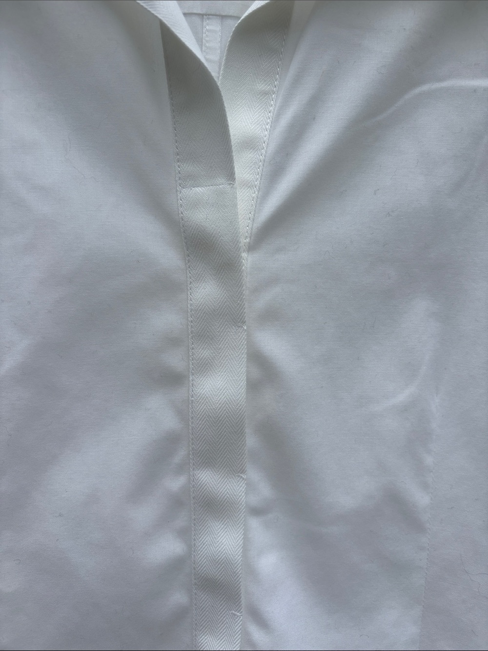 Talbots White Wrinkle-Resistant 3/4-Length Sleeved Shirt - Picture 5 of 14